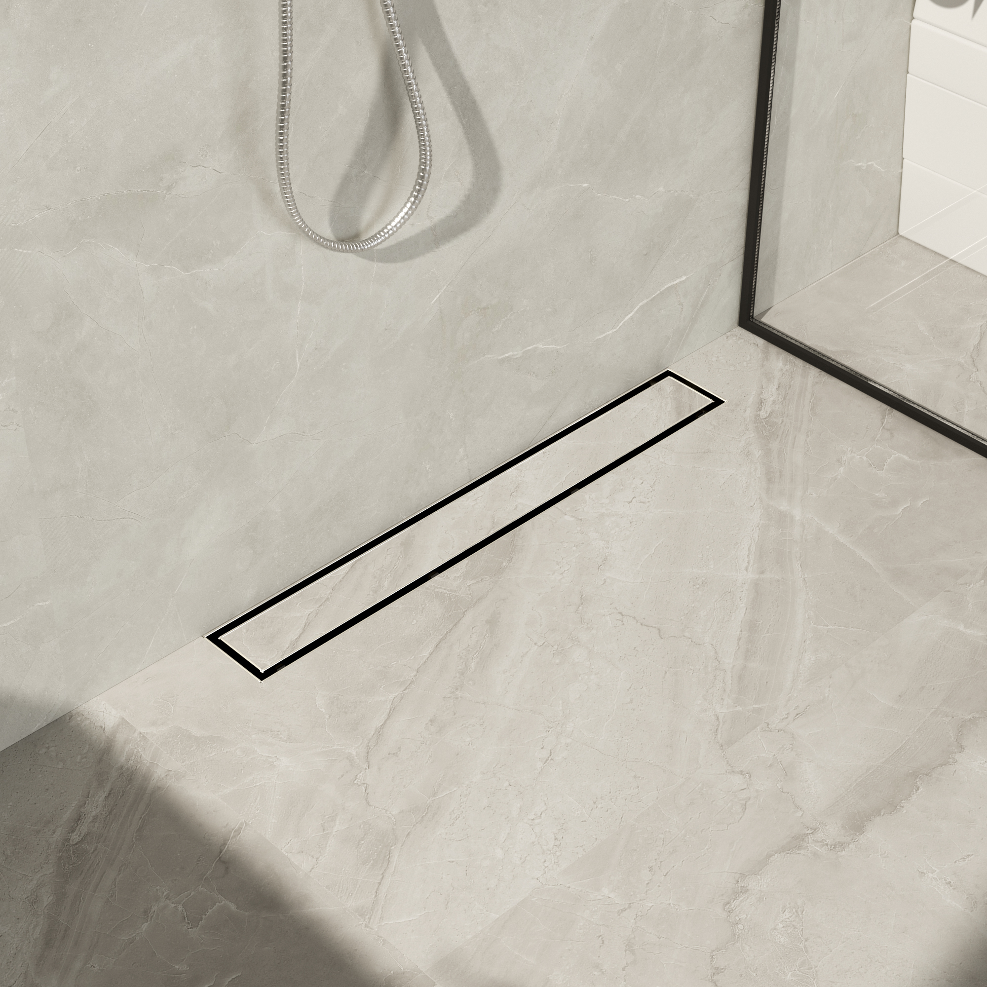 Wall and Floor NEXT Gun Metal in bathroom architecture